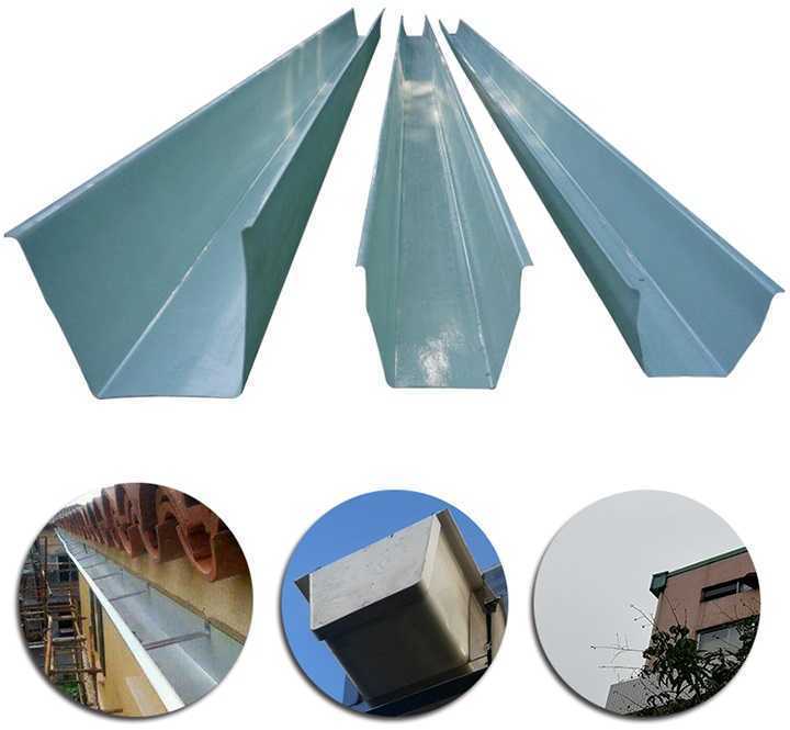 Witterungsbeständige Glasfaser Dachrinne für zuverlässigen Schutz